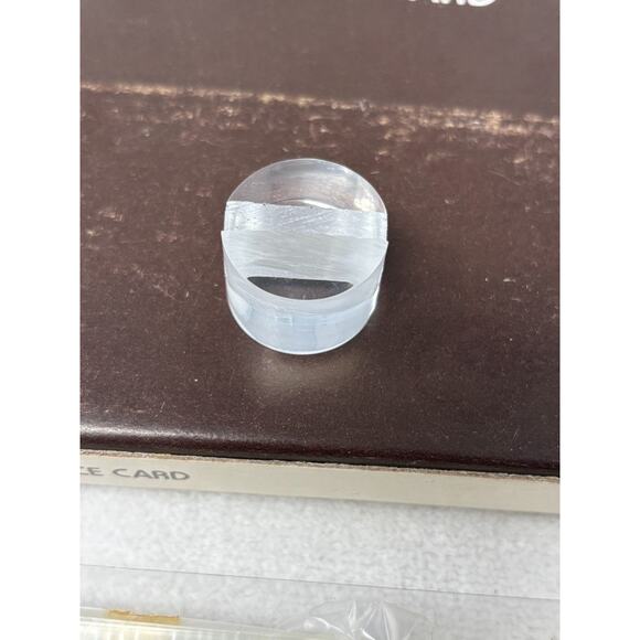 36 Vintage Mid Century Modern MCM Acrylic Lucite Dinner Name Place Card Holders - Picture 9 of 15